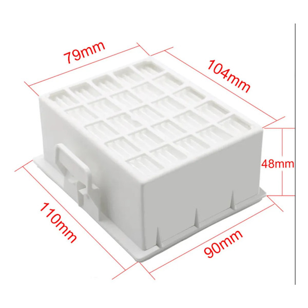 HEPA-filter / allergi / pollen / hygienefilter ersättning för Bosch GL-40 SILENCE BGL4332GB/01 BGL4S69AGB/01 BGL4SIL69C/01 BGL4SIL69W/01