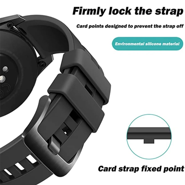 6 st watch , silikon watch Fästringdelar för Smartwatch-band, byte av armband, 6 st