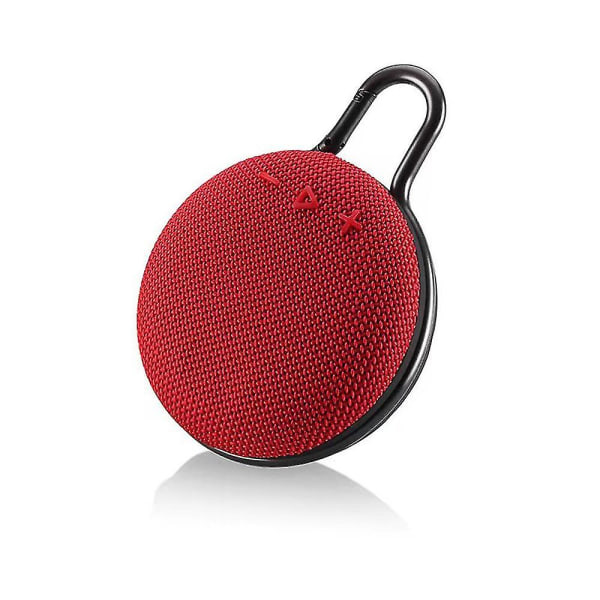 Mini Langaton Bluetooth Kaiutin Kannettava Stereo Karabiinilla Ulkokäyttöön autoretkeilyyn (punainen)
