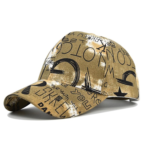 Graffiti Print Hat Mænd Og Kvinder Alsidig Multi-farve Maleri Sol Hat Trend Mode Cap Baseball Hat
