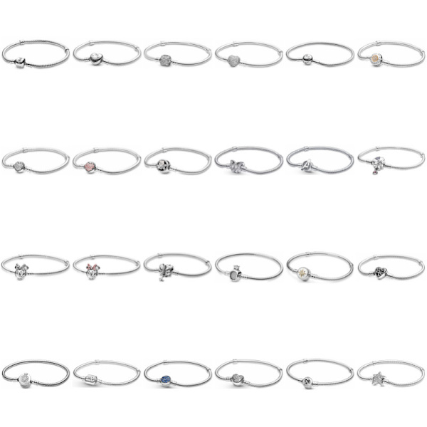 Naisten Standard S925 hopeahelmi-kiinnitysranneke klassikokoelma sydän täysi timantti (16cm，L)