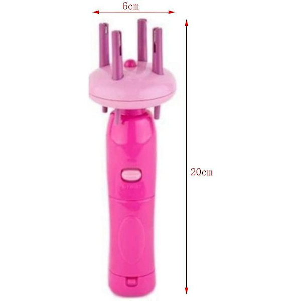Bärbar hårflätningsverktyg Automatisk hårfletmaskin Snabb Twist Styler Hårflätningsmaskin Diy Styling Roller(ingår ej batterier)rosa)(1st)