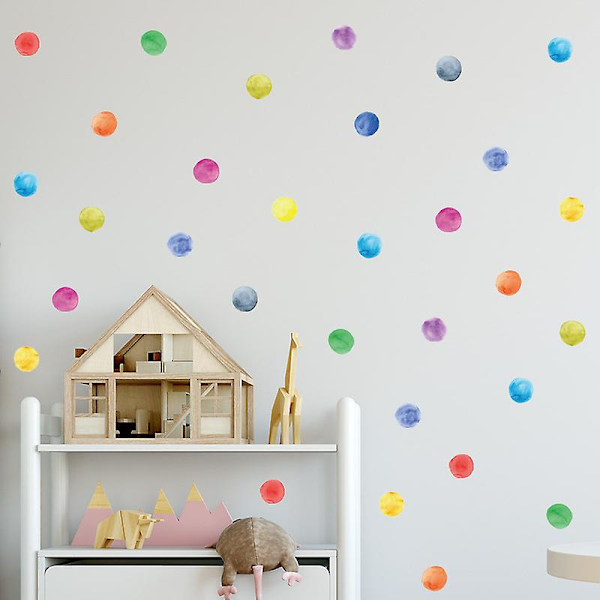 Dots vægklistermærker Posh Polka Dots vægklistermærke til pigers soveværelse legerum