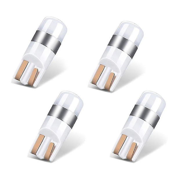 4x Fel T10 Glödlampa Canbus 3030 Smd Led Bil Parkeringsljus Vit 6000k