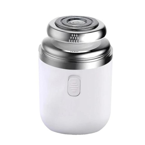Käytännöllinen parranajokone ja trimmeri USB-ladattava partakone rakastajalle, aviomiehelle, poikaystävälle (englanninkielinen versio, valkoinen)