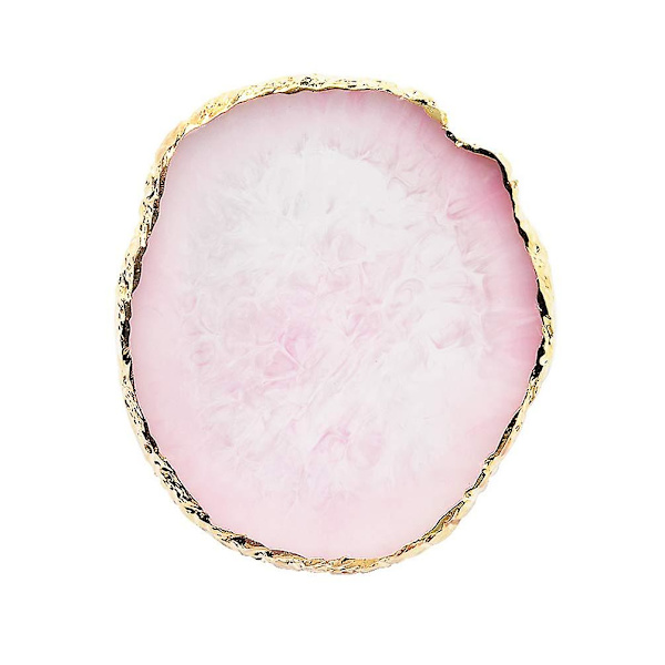 Nagelkonst Oval Palett Onyx Sten (rosa) Make Up