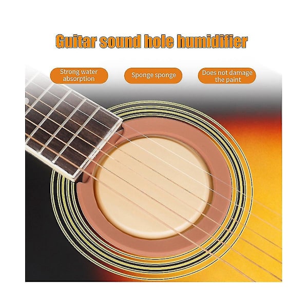 Gitarr ljudhål fuktare Folk gitarr fuktighetsregulator Klassisk gitarr ljudhål lock gitarr