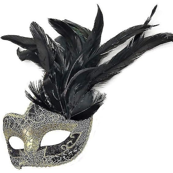 Naisten höyhennaamio Venetsialainen Halloween Mardi Gras -asut Party Ball Prom Mask