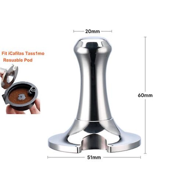 Rostfri kaffekapseltamper för Tassimo Bosch återanvändbar espressokapsel