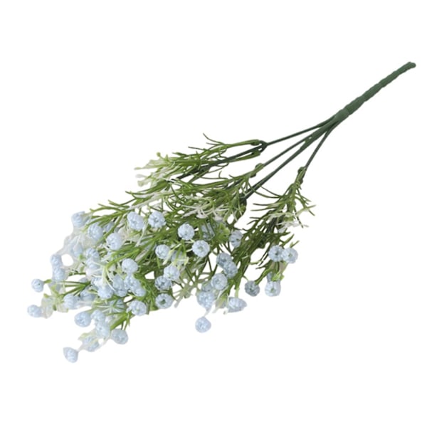 Iögonfallande bred applikation lättviktsfin textur DIY konstgjord blomma dekor för bröllop (blå)
