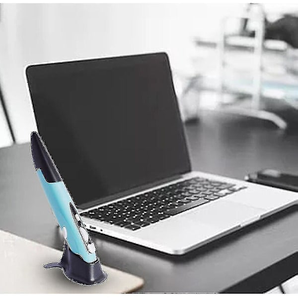 Trådlös optisk pennmus 2,4 GHz USB Bluetooth Air Mice optisk presentatör penna för bärbar dator PC blå
