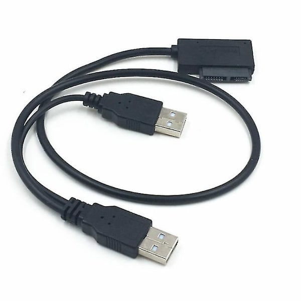Sata Usb 2.0 till 6 +7pin kabelkonverter extern optisk drivenhet adapter bärbar dator Cd Dvd Pc linjeöverföring notebook optisk drivenhet lin