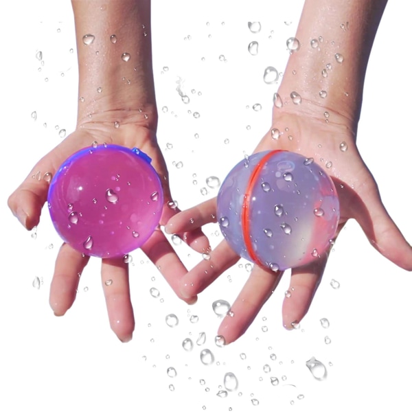 10 vannballonger, vannballonger selvforseglende enkel hurtigfylling, sprutvannballer sommermoro utendørsleker (flerfarget)
