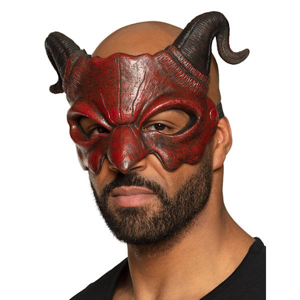 Halvmask för vuxna demon