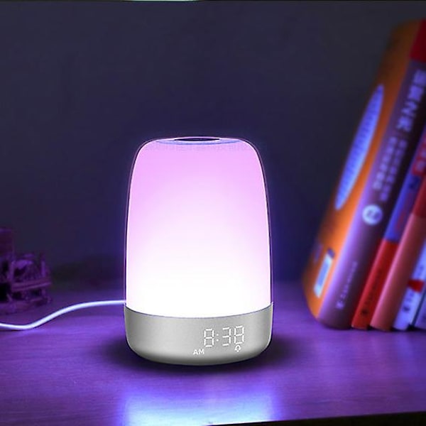 Vækkeur nattelys dæmpbar varm hvid seng lampe soveværelse RGB seng lampe 106 * 151cm