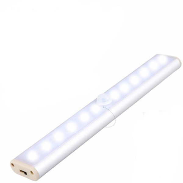 Skåpslampa, 12 LED-lampor, Trådlös, Magnetisk, Rörelsesensor, 3 Ljuslägen, Bärbar, Nödlampa, Nattslampa för Barn