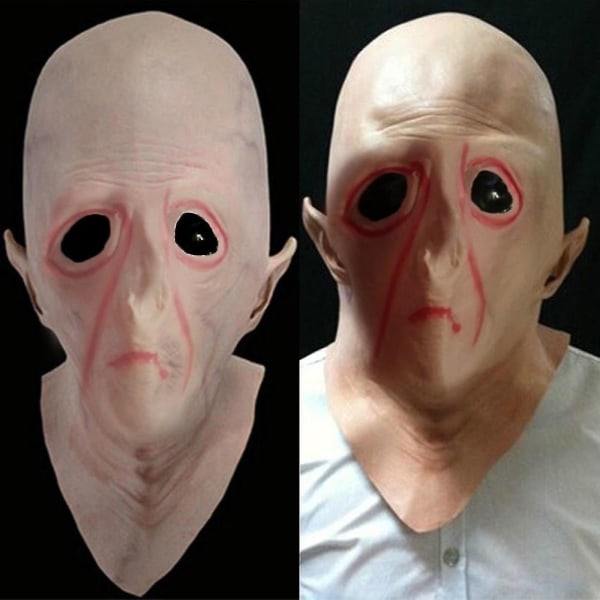 Alien Mask Halloween Ugly Alien Helhuvudmasker Cosplay Festrekvisita Finklänning