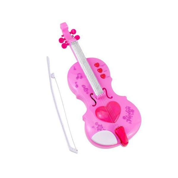 Barnesimulering fiolinleketøy elektrisk musikkinstrument med musikkdemo høres tidlig ut