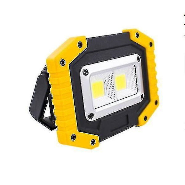 Led arbetslampa.laddningsbar strålkastare Cob bärbar 1 st