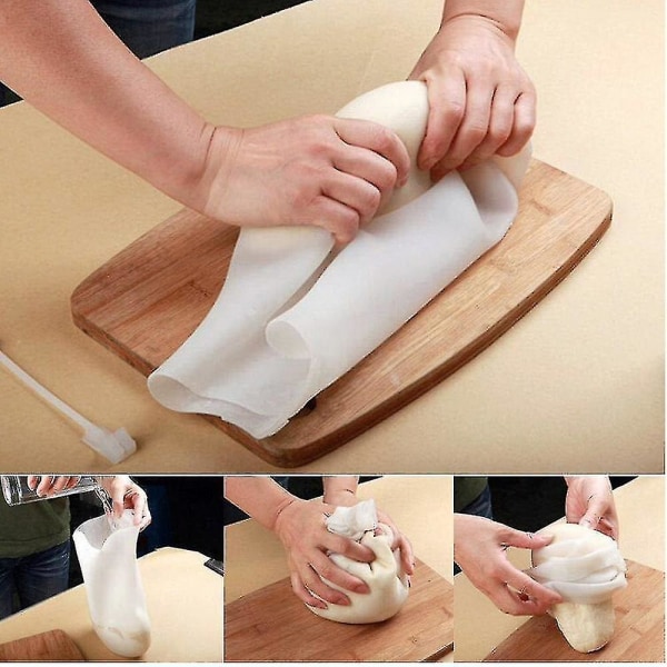 3 kg/6 kg silikonknådpåse Degmjölsmixerpåse Multifunktionell mjölblandningspåse för brödbakelse Pizza nonstick-bakning (stor)