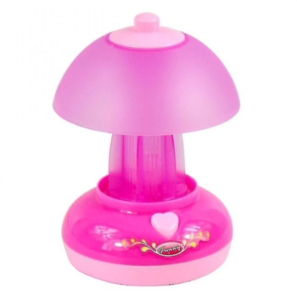 Pöytälamppu Kawaii Pretend Miniature Simulation Toy, vaaleanpunainen