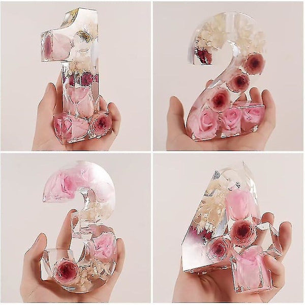 Nummerform, DIY Silikonform, 3D Handgjorda Ljusstakeformar, Gipsform, Ljusstakeform - Nummer 2