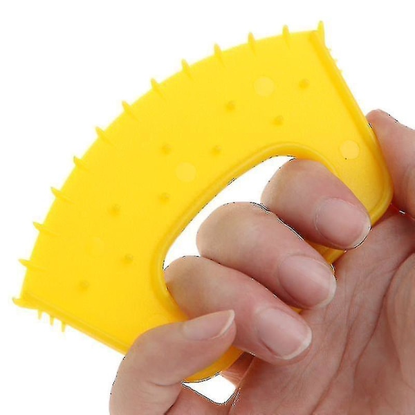 Calf Weaner Plast Co Nos Ring Anti-sug Fräsning Stopp Punktering Avvänjningshjälp Verktyg Lantbruksdjurhållningsutrustning (5st, gul)