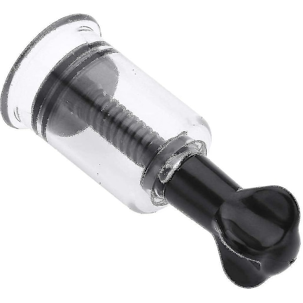 2 st Nippel Sugare Roterande Vakuum Twist Sugkopp Anti Cellulite Cupping Massager Kopp För Amning Bröstpump Svart 3.0cm