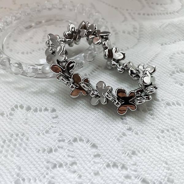 Elegant Retro Hårstrik Butterfly Mønster Hår Ringe Hårbånd Elastiske Hårbånd