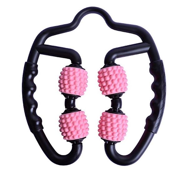 Trigger Point Roller, Benmassager, 4 Ruller, Dyb Muskel, Smertelindring, Muskelmassager（pink）