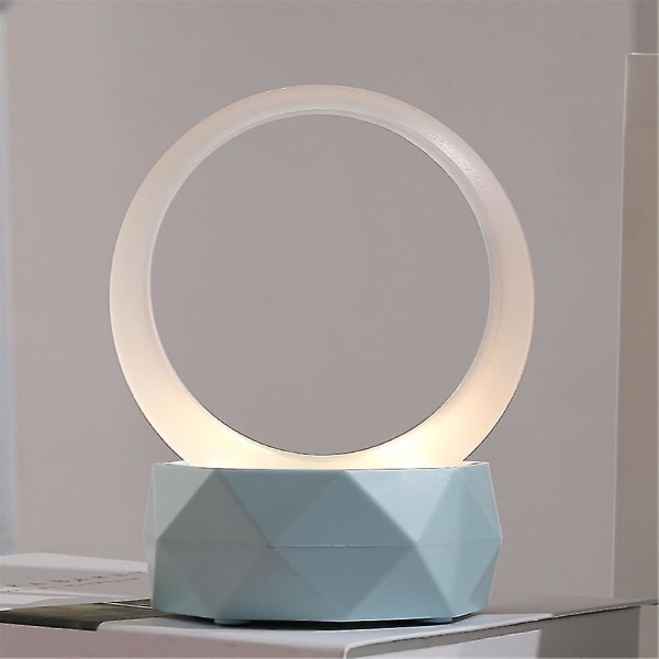 Trådlös Bluetooth högtalare kreativ present födelsedagspresent smart färgglad atmosfär högtalare nattlampa sänglampa（Vit）