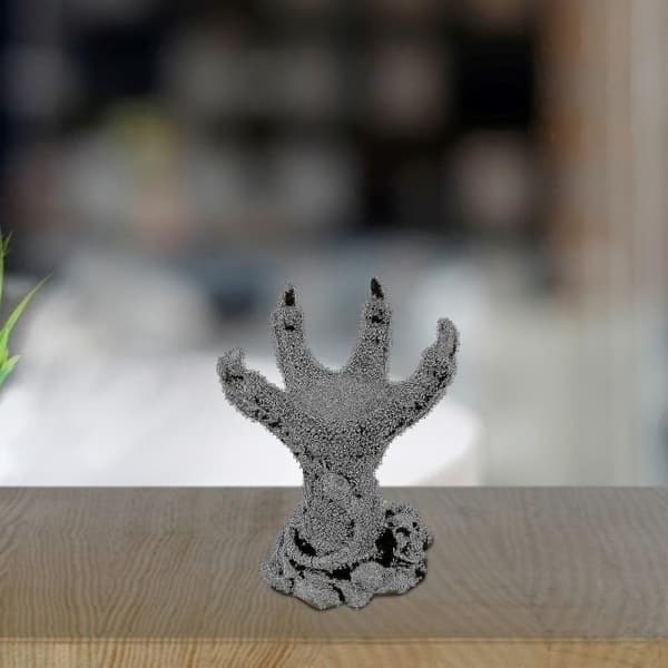 Stenkristallkula Dragon Claw Basstativ Heminredning Feng Shui Chakra Magic Skull Decor（guld）