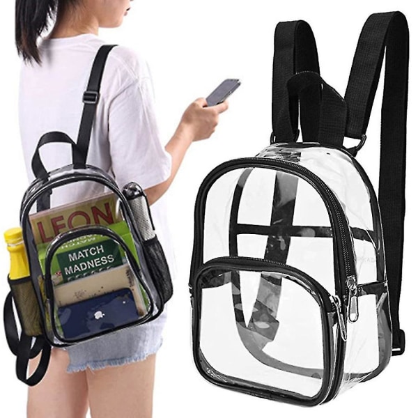 Clear Backpack Stadium Approved, Transparent Backpack For Travel, Work, Sport Event, Concert, Festival - SNNGV