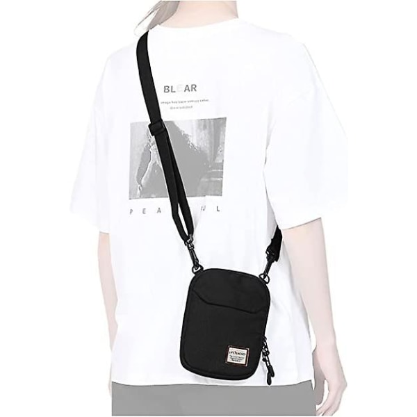 Mini Crossbody Bag Liten axelväska för män, kvinnor Mini Messenger Satchel Bag