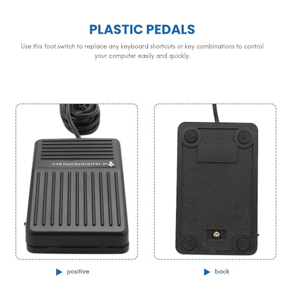 PC USB Fodkontakt Tastatur Pedal