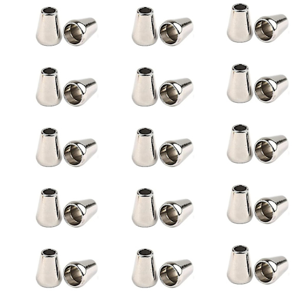 Paket med 30 st Förseglingsskydd, Snörändar, Snörstängning, Nyckelband, Kläder, 15 x 10 mm