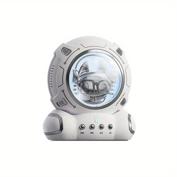 Space Cat Tecknad Bluetooth högtalare Kreativ Bluetooth -högtalare Bärbar liten högtalarpresent（haze silver）