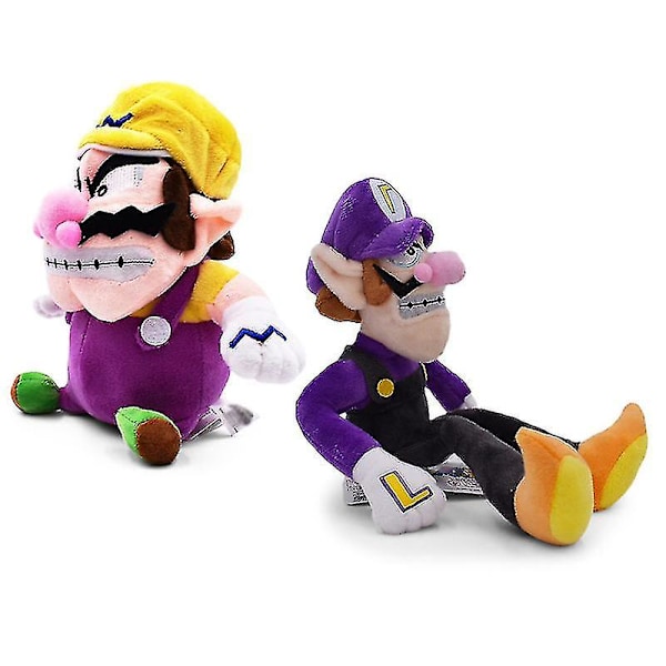25cm Super Mario Plyschdocka Wariowa Luigi Bad Mary Lila Mary Docka Leksak - ZHENV（Waluigi）