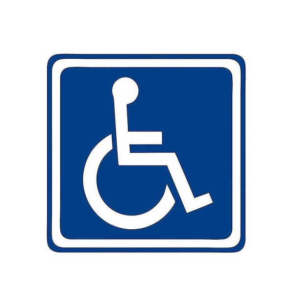 Sett 10x Sticker Sticker Bildør Handicapparkering Toalett Toalettpanel