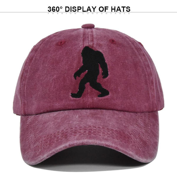 Retro Ape Man Kirjailtu Baseball-lippis Eläin Kirjailtu Huippulippis Pesty Vanhaksi Aurinkolippa Kaareva Liere Hattu