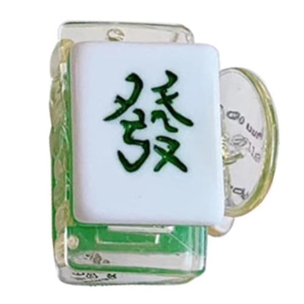 Liten hårklo med mahjongformdekorer Hårfangstspenner til nyttår Hodeplagg Hårtilbehør Hårklemme Hai（type 4）