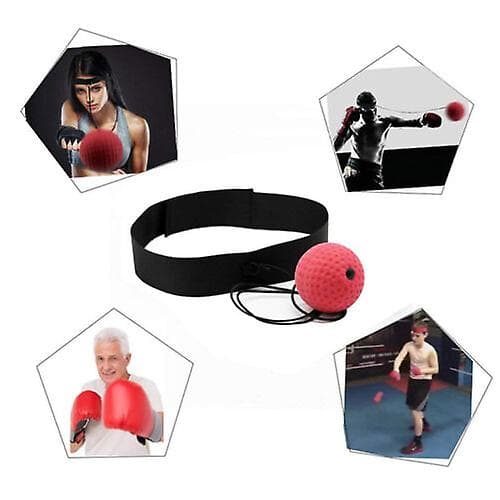 Speed Reflex Fight Ball & Headband - Mma Boxing Training Punch Boxer Box Exercise (A)