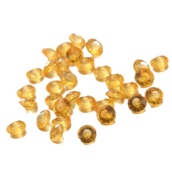 Sinknap 2000 st 3 mm Akryl Diamantkristall Transparent Confetti Bord Scatter Beads（Aurantium）