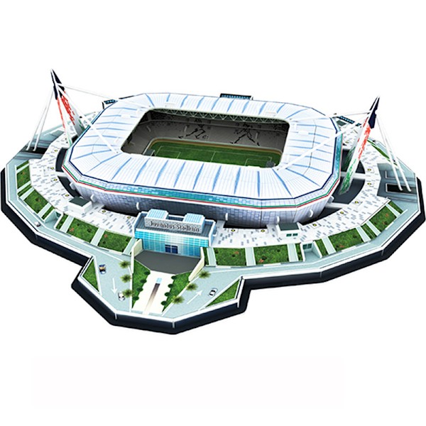 Klassiskt pussel DIY 3d pussel Världsfotbollsstadion Monterad byggmodell