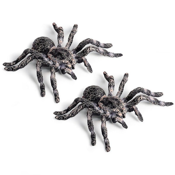 2stk 9,5cm Realistisk edderkoppinsektmodell Leketøy Skremmende Prop