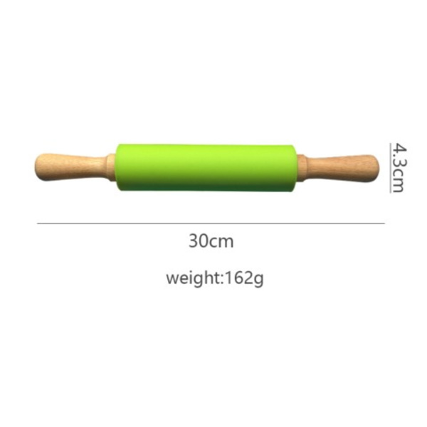 Kavel - Non-stick silikonträhandtag - 30 cm grön