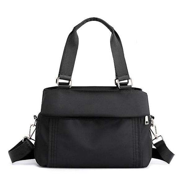 Håndtasker Dame Skuldertasker Top-Handle Tasker Høj Kvalitet Nylon Damer Fritid Tote Tasker Crossbody Taske Dame Håndtasker Bolsas（sort）