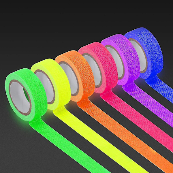 Fluorescerande Tyg/Neon Gaffatejp, Super Ljus För Glow Party Tillbehör