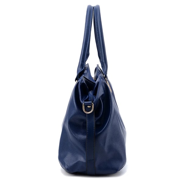 Damhandväska Messenger Bag, Damstora Kapacitet Mjuk Konstläder Axelväska Cross-Body Väskor(Vit)