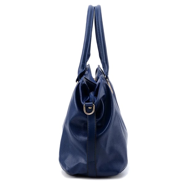 Handväska för damer, damväskor med stor kapacitet, mjukt konstläder, axelremsväskor med övre handtag (Vita)
